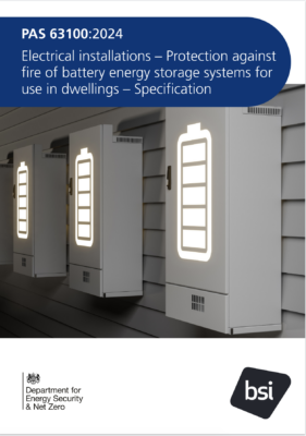 Protection against fire of battery energy storage systems for use in dwellings